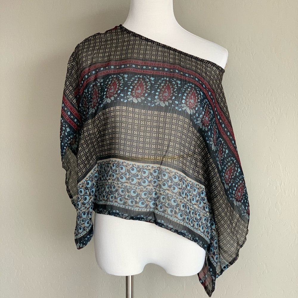 Sheer printed top